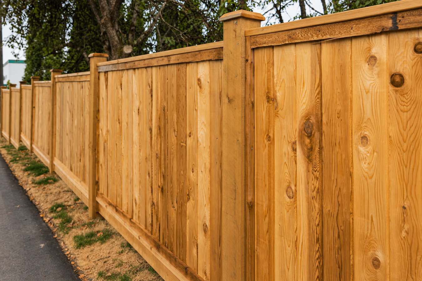 Wood and privacy fence installation